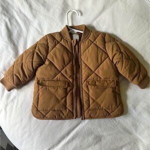 H&M Camel Quilted Puffer Jacket